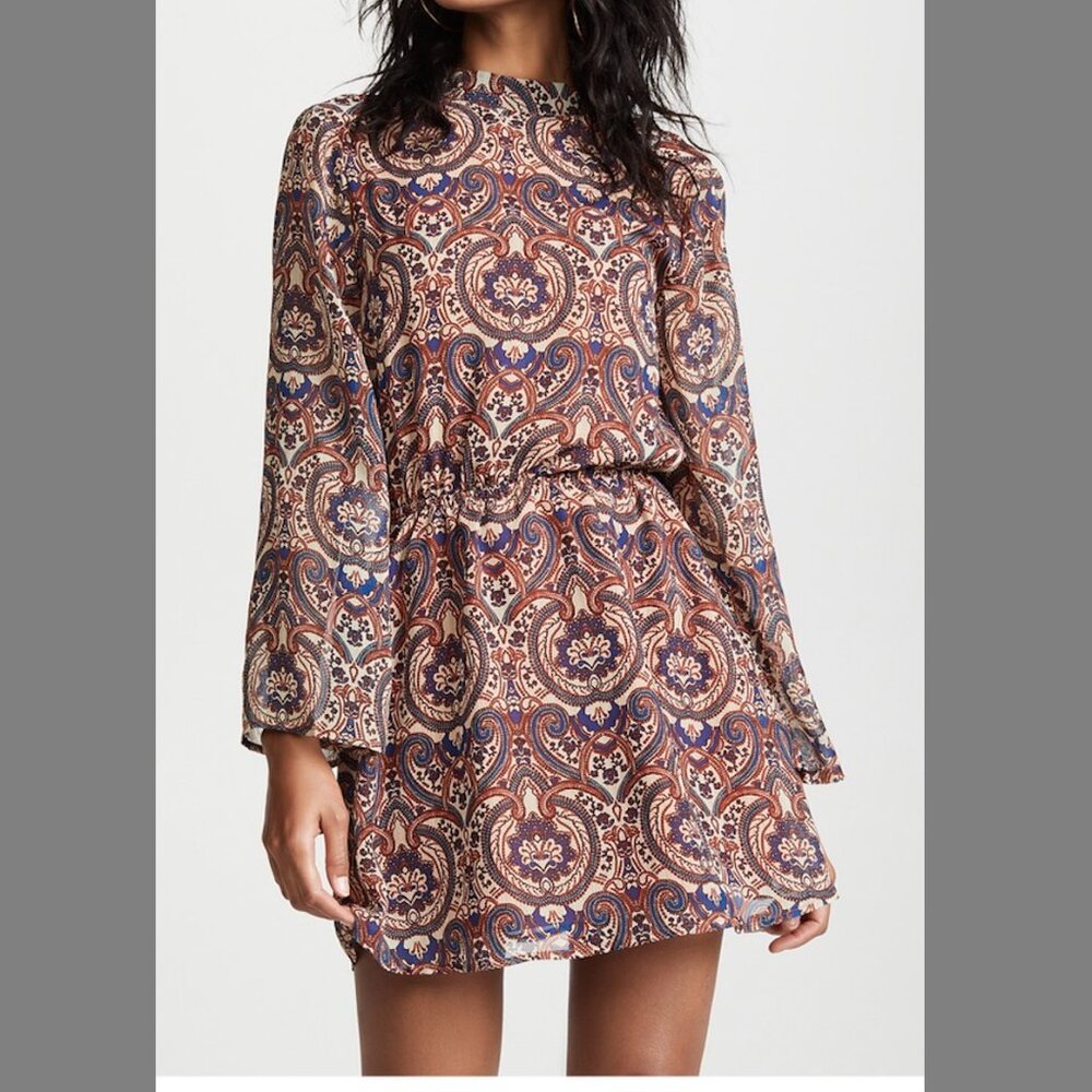 NWOT cupcakes and cashmere XS Malory Star Paisley Dress